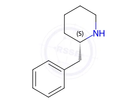 Chemical structure of (S)-2-Benzylpiperidine