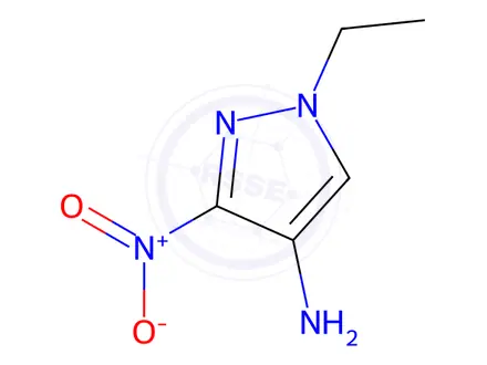 Chemical structure of 1-ethyl-3-nitro-1H-pyrazol-4-amine