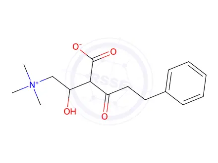 Chemical structure of 3-phenylpropionylcarnitine