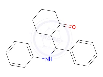 Chemical structure of 2-(Phenyl(phenylamino)methyl)cyclohexanone