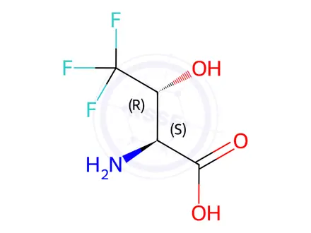 Chemical structure of (2S,3R)-2-Amino-4,4,4-trifluoro-3-hydroxybutanoic acid