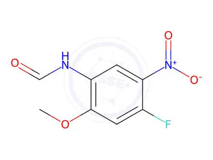 Chemical structure of N-(4-Fluoro-2-methoxy-5-nitrophenyl)formamide