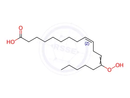 Chemical structure of 13-hydroperoxylinoleic acid