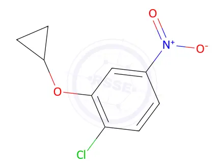 Chemical structure of 1-Chloro-2-cyclopropoxy-4-nitrobenzene