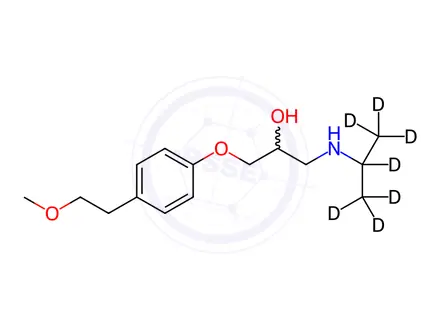 Chemical structure of rac Metoprolol-D7