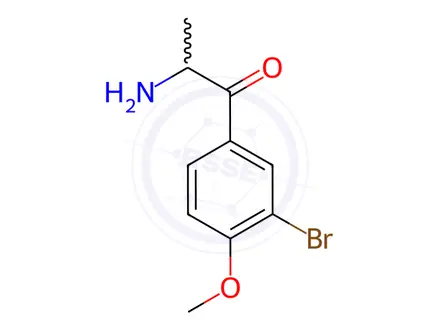 Chemical structure of Propiophenone, 2-amino-3-bromo-4-methoxy-(7CI,8CI)