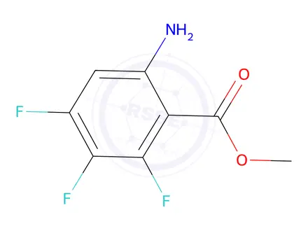 Chemical structure of Benzoic acid, 6-amino-2,3,4-trifluoro-, methyl ester (9CI)