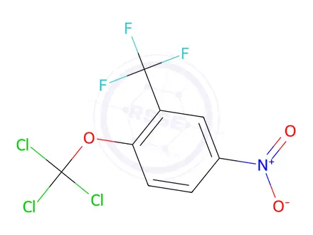 Chemical structure of 4-Nitro-1-(trichloromethoxy)-2-(trifluoromethyl)benzene