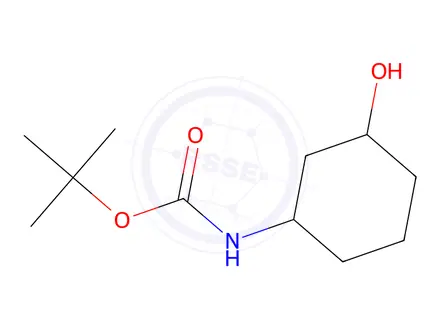 Chemical structure of cis-1-N-Boc-3-hydroxy-cyclohexylamine (racemic)