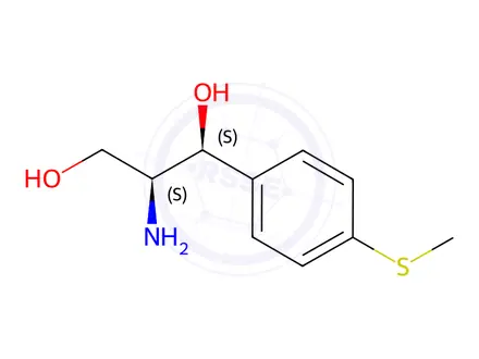 Chemical structure of (1S,2S)-2-Amino-1-(4-(methylthio)phenyl)propane-1,3-diol