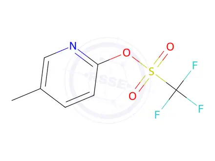 Chemical structure of 5-Methyl-2-(trifluoromethanesulfonyl)Oxypyridine