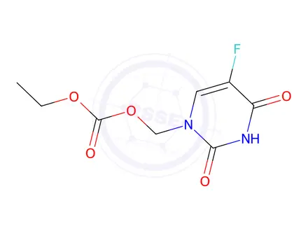 Chemical structure of 1-(5-Fluoro-2,4-dioxo-3,4-dihydropyrimidin-1(2H)-yl)propyl hydrogen carbonate