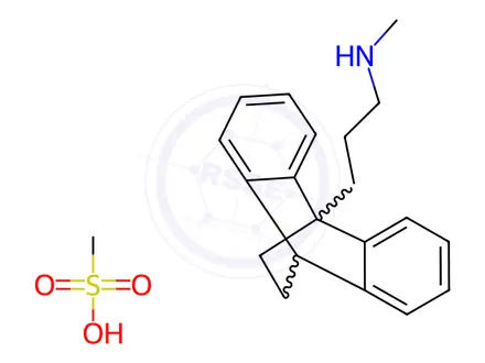 Chemical structure of Maprotiline mesylate