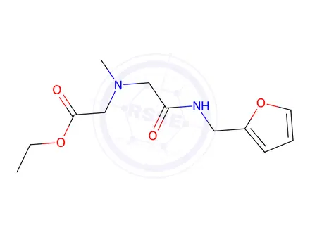 Chemical structure of Ethyl n-(2-((furan-2-ylmethyl)amino)-2-oxoethyl)-n-methylglycinate