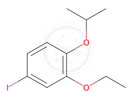 Chemical structure of 2-Ethoxy-4-iodo-1-(propan-2-yloxy)benzene