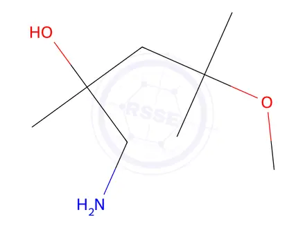 Chemical structure of 1-Amino-4-methoxy-2,4-dimethylpentan-2-ol