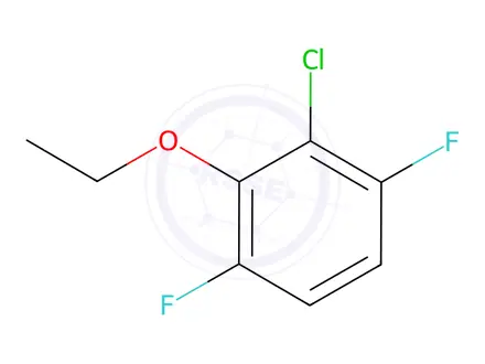 Chemical structure of Benzene, 2-chloro-3-ethoxy-1,4-difluoro-