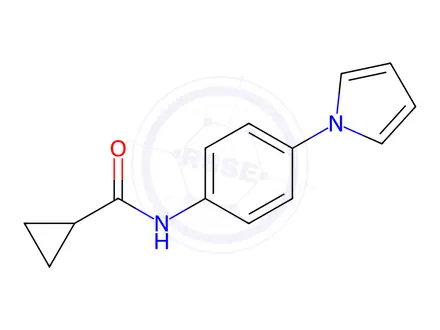Chemical structure of N-(4-(1H-pyrrol-1-yl)phenyl)cyclopropanecarboxamide