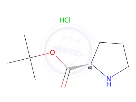 Chemical structure of L-Proline tert-Butyl Ester Hydrochloride