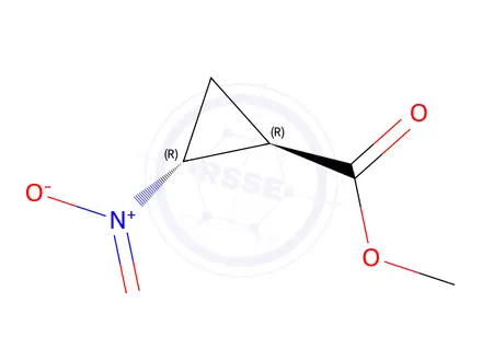 Chemical structure of Cyclopropanecarboxylic acid, 2-nitro-, methyl ester, trans-(8CI)