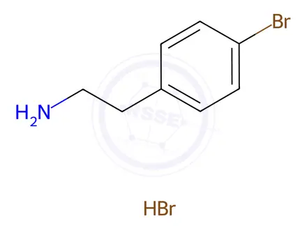 Chemical structure of 4-Bromophenethylamine hydrobromide