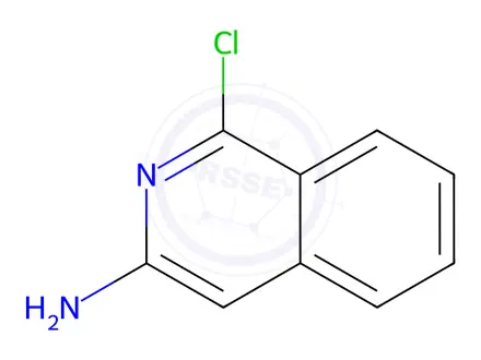 Chemical structure of 1-Chloroisoquinolin-3-Amine