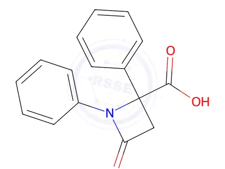 Chemical structure of 4-Oxo-1,2-diphenylazetidine-2-carboxylic acid