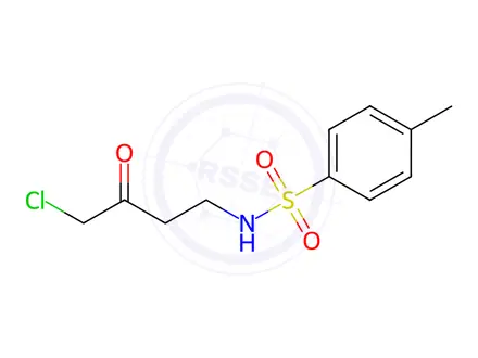Chemical structure of p-Toluenesulfonamide, N-(4-chloro-3-oxobutyl)-
