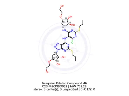 Chemical structure of Ticagrelor Impurity 526