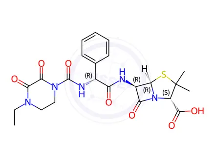 Chemical structure of Piperacillin
