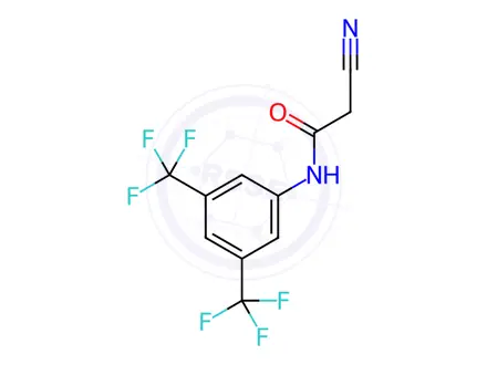 Chemical structure of N-(3,5-Bis(trifluoromethyl)phenyl)-2-cyanoacetamide