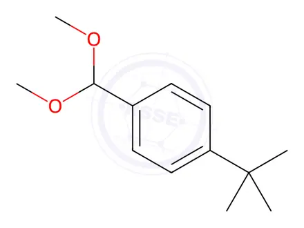 Chemical structure of para-tert.-Butylbenzaldehyddimethylacetal