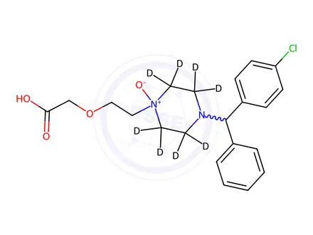 Chemical structure of rac Cetirizine-d8 N-Oxide
