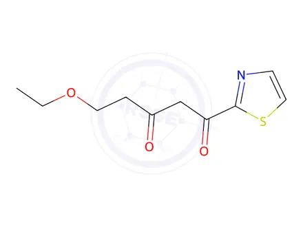 Chemical structure of 5-Ethoxy-1-(thiazol-2-yl)pentane-1,3-dione