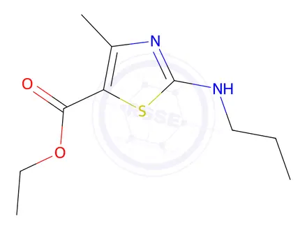 Chemical structure of Ethyl 4-methyl-2-(propylimino)-2,3-dihydrothiazole-5-carboxylate