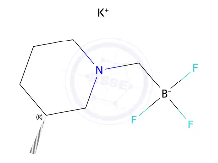 Chemical structure of Potassium (R)-trifluoro((3-methylpiperidin-1-yl)methyl)borate