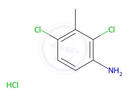 Chemical structure of 2,4-Dichloro-3-methylaniline;hydrochloride