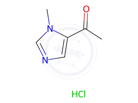 Chemical structure of 1-(1-Methyl-1H-imidazol-5-yl)ethan-1-one (hydrochloride)