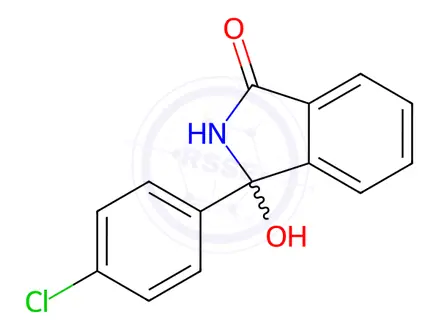 Chemical structure of Chlortalidone Impurity J