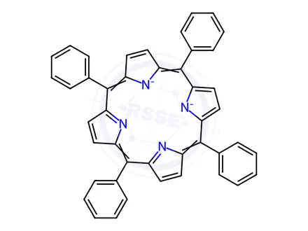 Chemical structure of 5,10,15,20-TETRAPHENYL-21H,23H-PORPHINE RUTHENIUM(II) CARBONYL