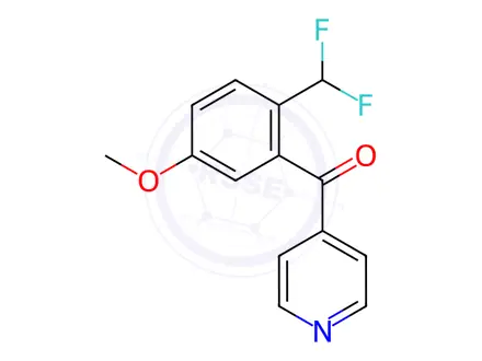 Chemical structure of (2-(Difluoromethyl)-5-methoxyphenyl)(pyridin-4-yl)methanone