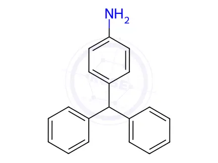 Chemical structure of 4-(diphenylmethyl)aniline