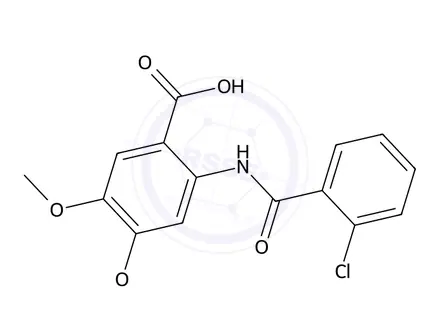 Chemical structure of 2-(2-Chlorobenzamido)-4,5-dimethoxybenzoic acid