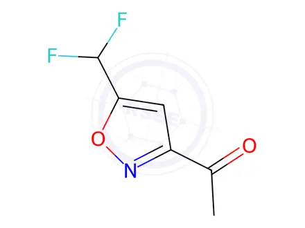 Chemical structure of Ethanone, 1-[5-(difluoromethyl)-3-isoxazolyl]-