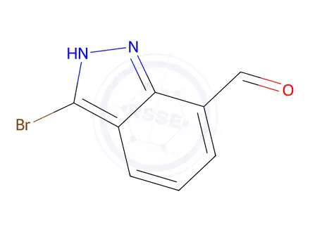 Chemical structure of 3-Bromo-1H-indazole-7-carbaldehyde