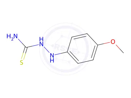 Chemical structure of 2-(4-Methoxyphenyl)-1-hydrazinecarbothioamide