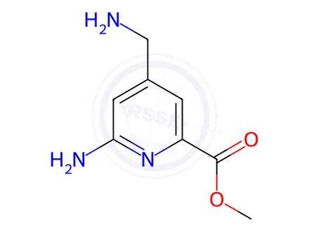 Chemical structure of Methyl 6-amino-4-(aminomethyl)picolinate