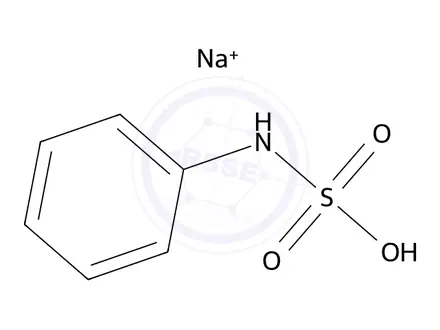 Chemical structure of Sodium phenylsulfamate