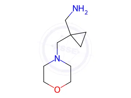Chemical structure of {[1-(4-Morpholinylmethyl)cyclopropyl]methyl}amine Dihydrochloride