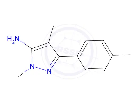 Chemical structure of 1,4-Dimethyl-3-(p-tolyl)-1h-pyrazol-5-amine